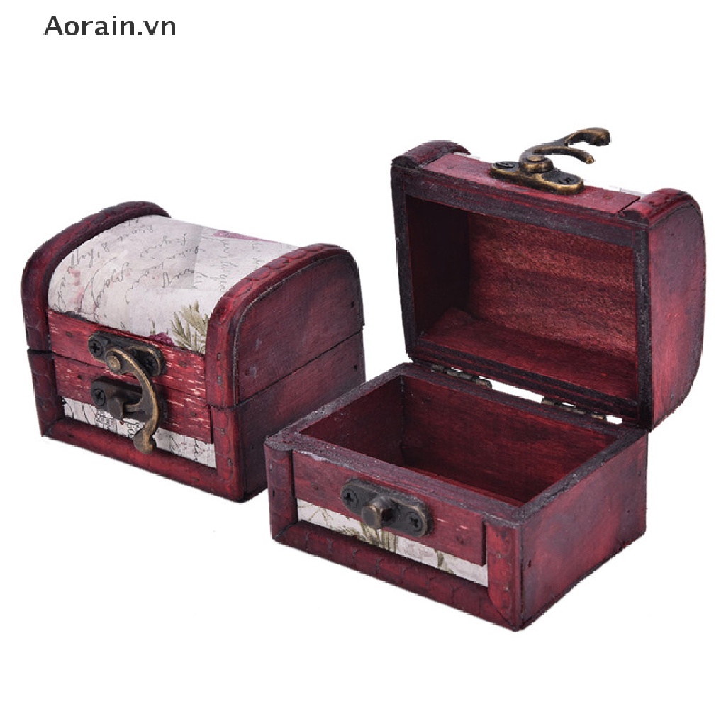 1 Hộp Gỗ mini Có Khóa Kim Loại By