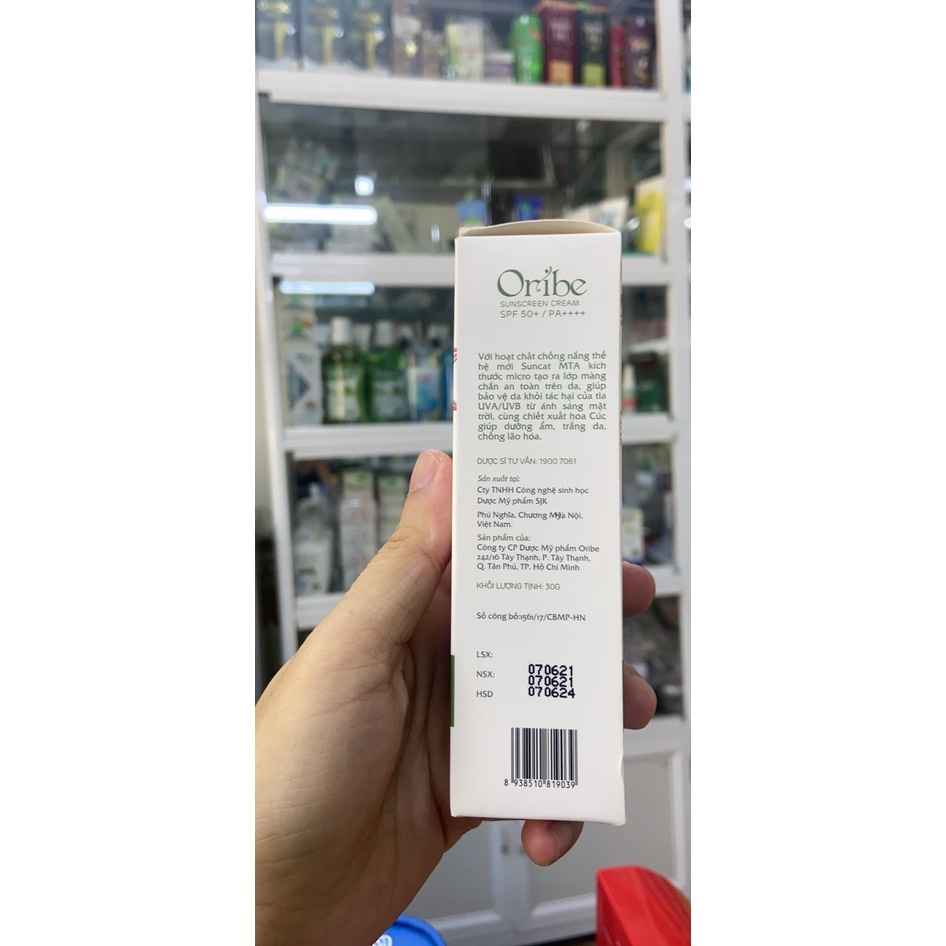 [Chính hãng] Kem chống nắng Oribe SPF 50 PA giúp dưỡng ẩm trắng da chống lão hóa giảm vết thâm nám bảo vệ da