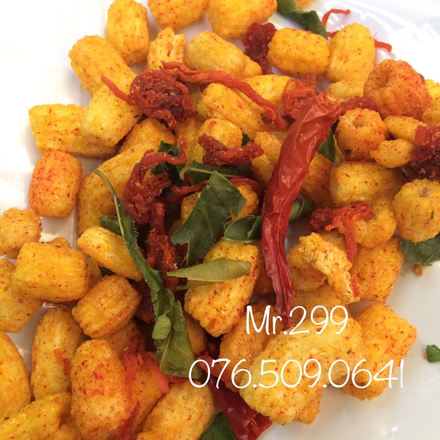 Nui sấy lá chanh với khô bò &lt;ăn vặt&gt;