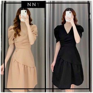 [NNY CLOTHING] VÁY CỔ TIM XẾP NGỰC NYNY DRESS - V038