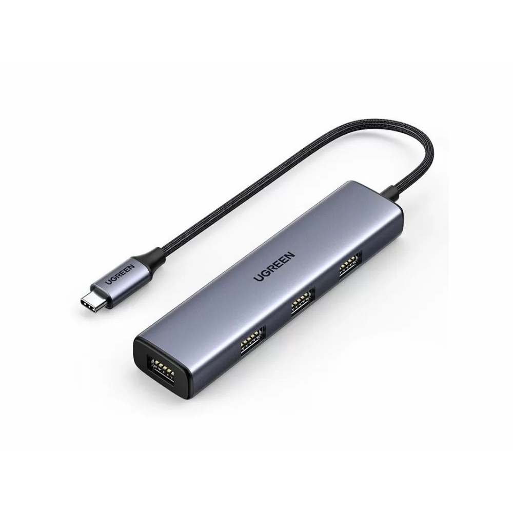 Bộ chia Type-C ra 4 cổng USB 3.0 UGREEN 20841 Vỏ nhôm cao cấp - Hàng phân phối chính hãng