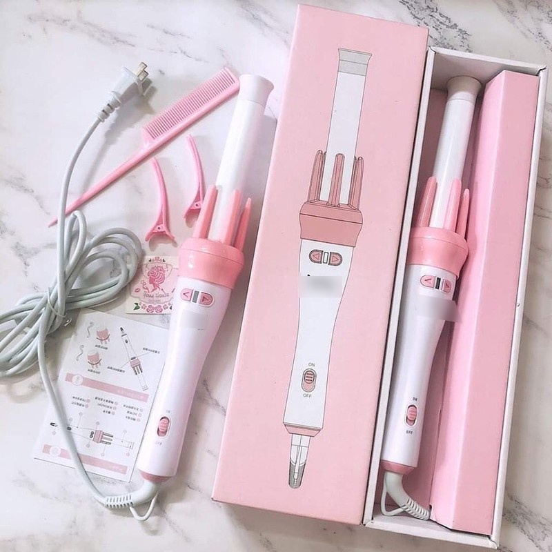 [Hàng Nội Địa] Máy uốn xoăn tự động đa năng, Lược uốn xoăn tự động 360 độ cao cấp - bảo hành 12 tháng