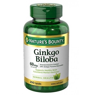 Date06/2024 viên uống hoạt huyết dưỡng não nature’s bounty ginko biloba 60mg 200 viên