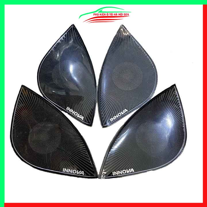 Bộ ốp màng loa  Innova 2017-2022 chuẩn theo xe vân Titan chống xước trang trí nội thất ô tô
