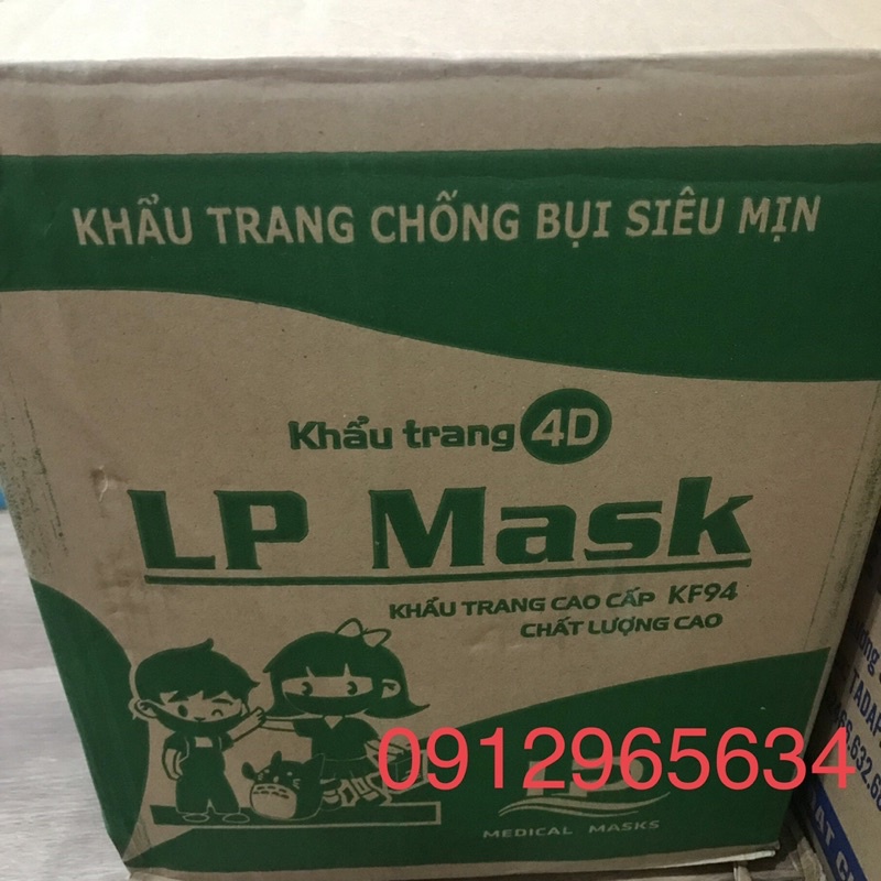 50c khẩu trang trẻ em 4 lớp cao cấp LP Mask kháng khuẩn ngăn bụi mịn chính hãng an toàn cho bé