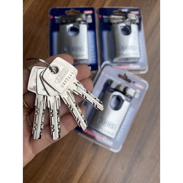 Khóa ABUS 96CSTI/60 thân TITALIUM 60mm, Khóa bấm chống cắt bằng kìm 4 chìa vi tính