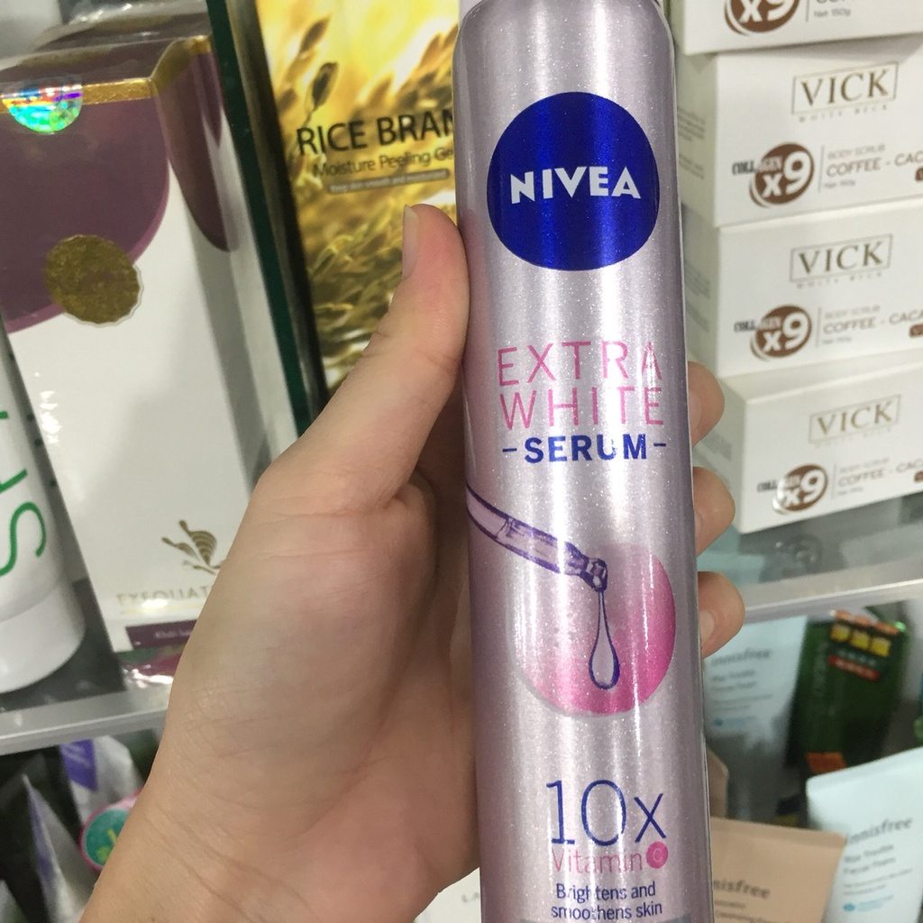 Xịt khử mùi Nivea Extra White Serum Trắng mịn chai 100ml CHỌN PHÂN LOẠI