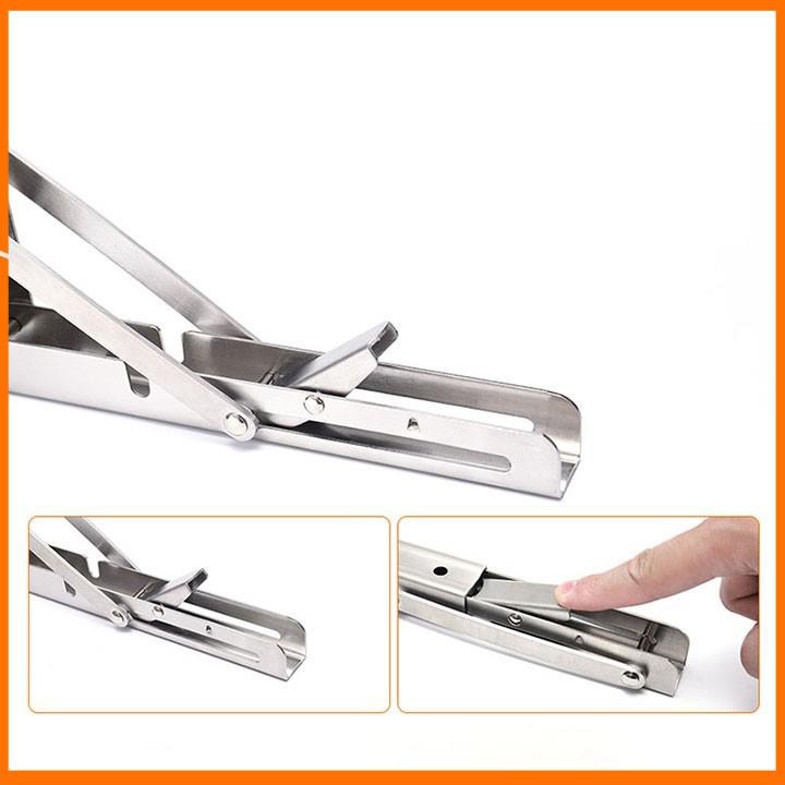 Giá Đỡ, Bản Lề Gập Inox - Bản Lề Gập Thiết Kế Giá Kệ Để Đồ Gập Treo Tường, Bàn Làm Việc