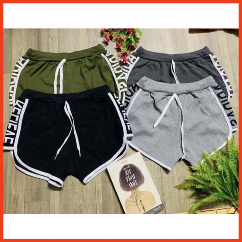 Quần đùi nữ quần short nữ hàn quốc thun cotton co giãn thoải mái (Size 40-55kg)