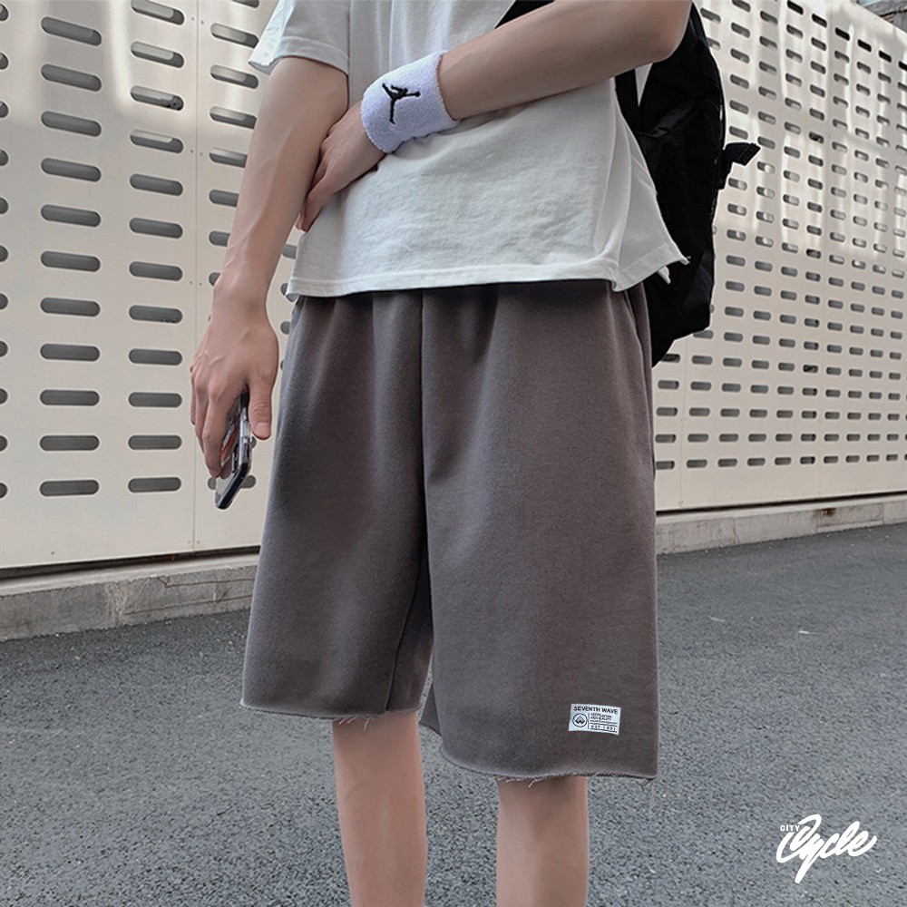 Quần đùi nam nữ chất nỉ da cá Seven City Cycle -  Quần short nam Unisex ống rộng Local Brand | BigBuy360 - bigbuy360.vn