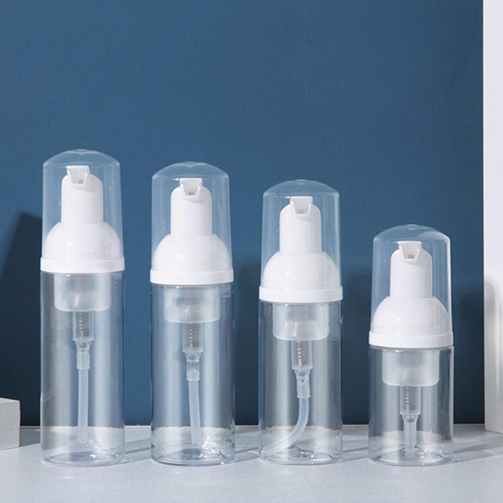 Chai Trong Suốt Có Vòi Xịt Bọt Đựng Mỹ Phẩm Tiện Dụng Mang Theo Du Lịch