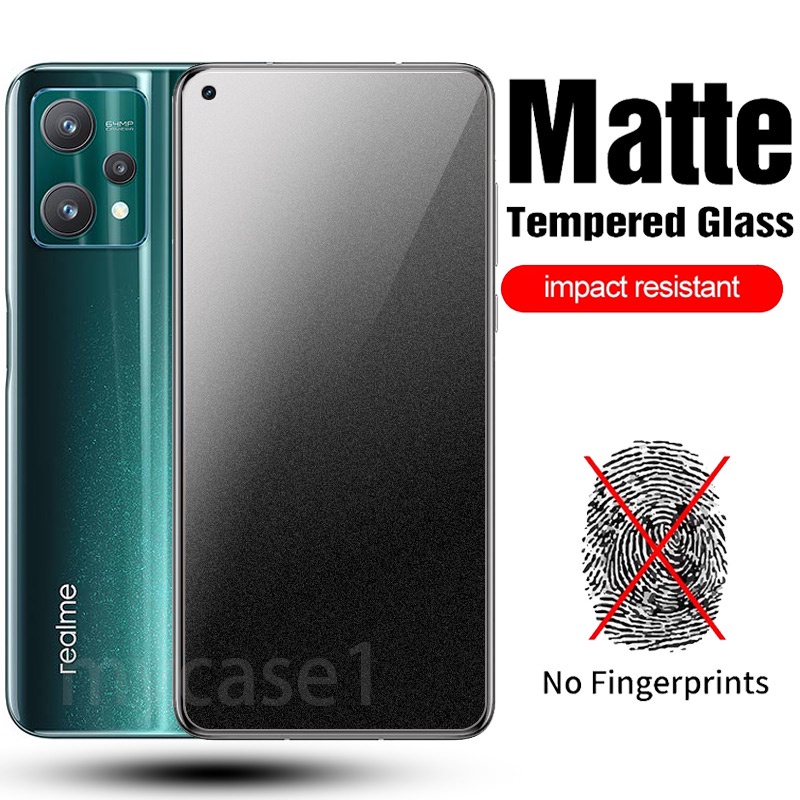 Kính cường lực nhám chống bám vân tay cho Realme 10 9 8 7 6 5 9i 8i 7i 6i 5i 5s Q Pro Plus Pro+ 4G 5G 2022