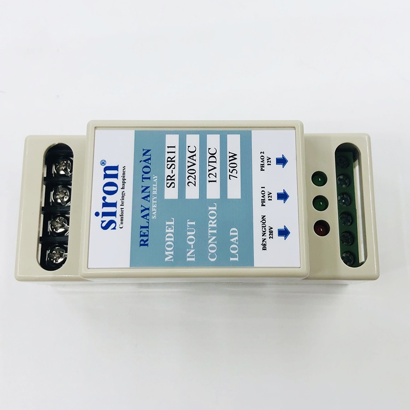 Rơ le an toàn cho phao điện máy bơm nước chuyển nguồn thành 12V GL SRF-111M / SIRON SR11