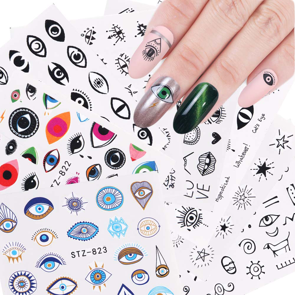 Miếng Dán Trang Trí Móng Tay Bằng Pvc Tz818-823