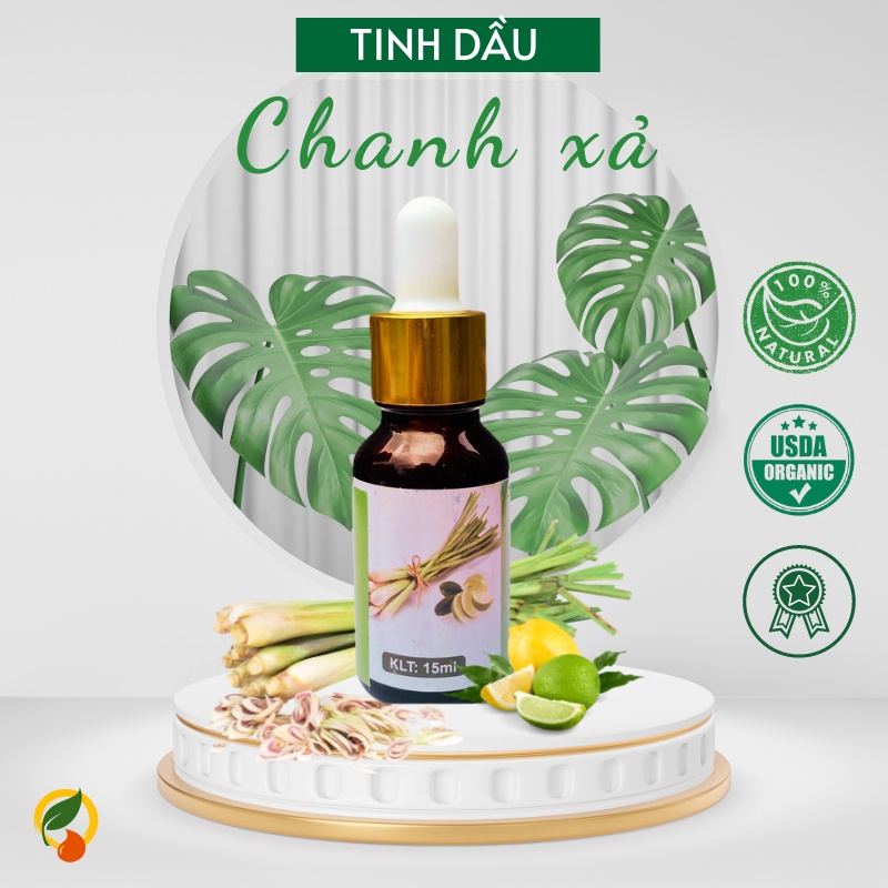 Tinh dầu Chanh Sả essential oil giúp khử mùi, thơm phòng - 10ml