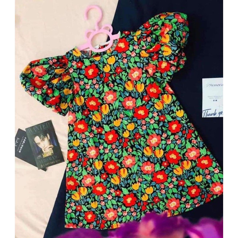 VẢI THÔ COTTON HOẠ TIẾT HOA TO SANG CHẢNH. kích thước 100*150cm