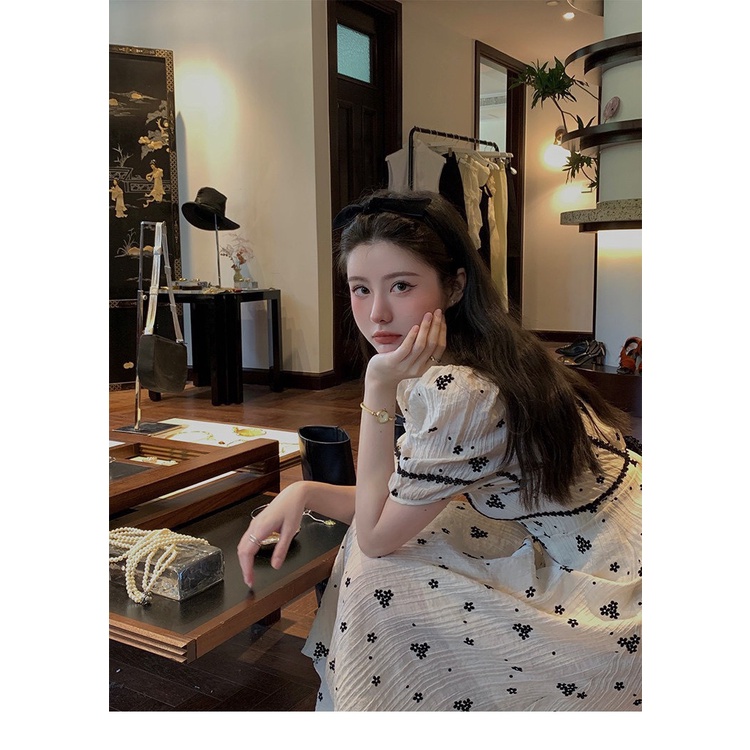 Váy hoa thô boy loại 1 tiểu thư nhẹ nhàng