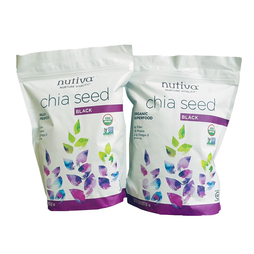 Hạt Chia Đen Nutiva Mỹ Gói 907gr