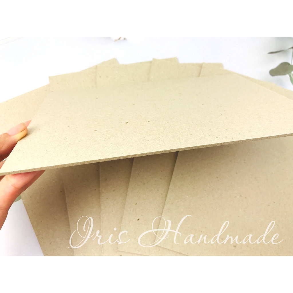 Bìa bồi/ Bìa cứng dùng làm Scrapbook định lượng 1200gsm size 21x21cm