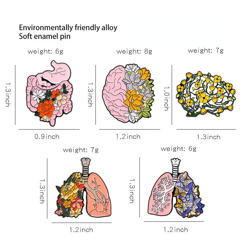 Huy Hiệu Cài Áo Hình Đàn Organ Phối Hoa Đáng Yêu