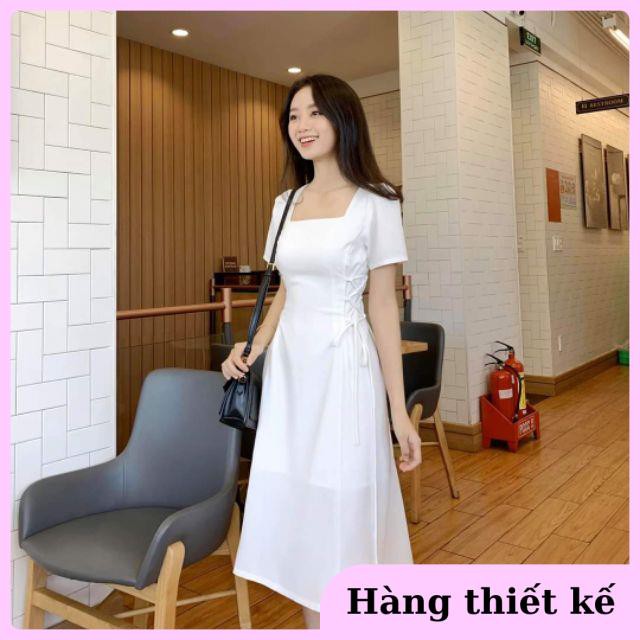 ( Hàng cao cấp ) Đầm dạo phố tiểu thư, đầm maxi đan dây eo siêu hot | BigBuy360 - bigbuy360.vn