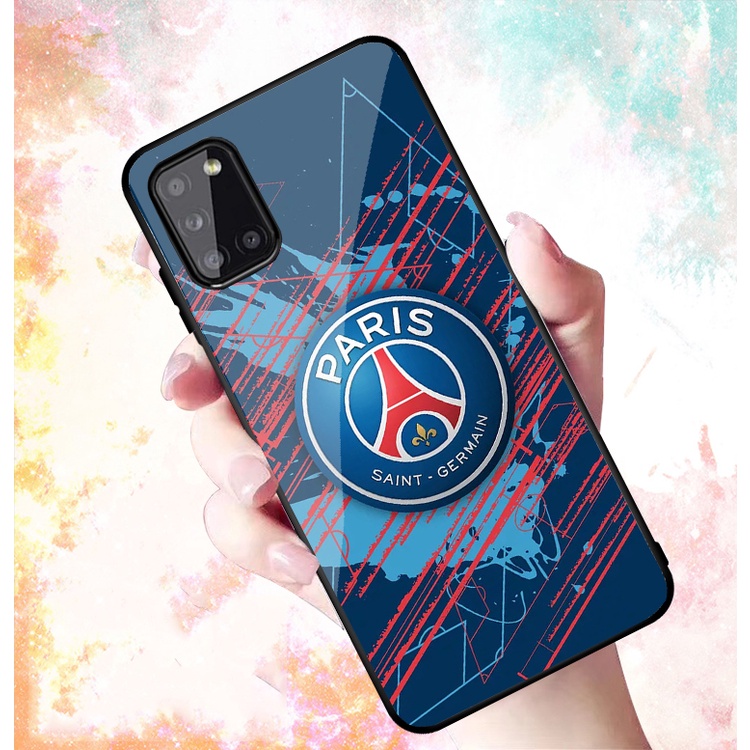 Ốp Lưng SAMSUNG GALAXY A31, A51 , A71,M51 mặt kính cường lực cao cấp In hình Câu Lạc Bộ Bóng Đá