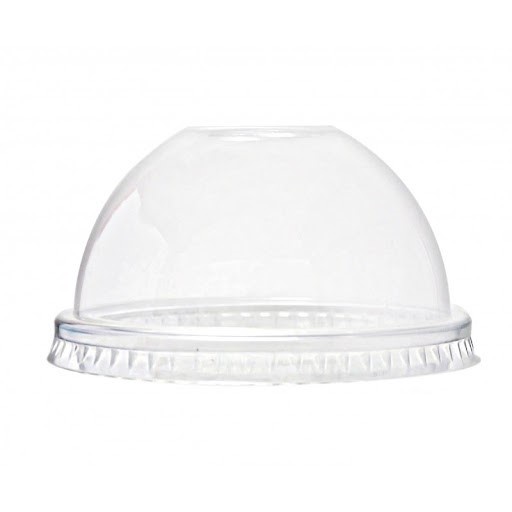 Set 50 nắp cầu ly nhựa PET 90mm dùng 1 lần - KingPack