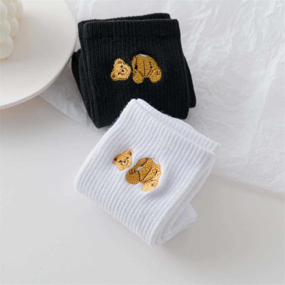 Vớ Thể Thao VANES1 Thêu Họa Tiết Gấu Phong Cách Hiphop Cho Nam Và Nữ