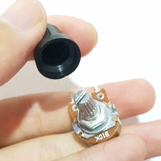 Núm vặn biến trở chiết áp cho bộ tạo trễ kích thước 15x17MM