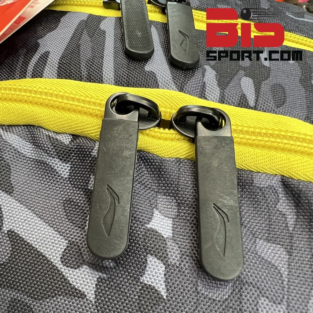 Balo Cầu Lông Lining ABSM198-2 Chính Hãng - Đen Vàng - Balo Siêu To - 3 Ngăn Chính Và Có Ngăn Để Giày Riêng