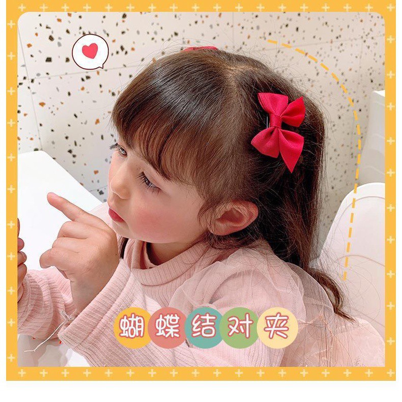 Kẹp Tóc Hình Nơ Cỡ Nhỏ Phong Cách Hàn Quốc Dễ Thương