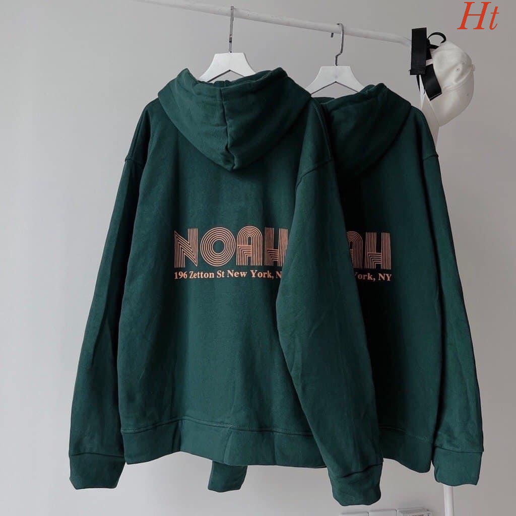 Áo khoác nỉ NOAH 196 chất cotton 2 lớp mũ 6H2T