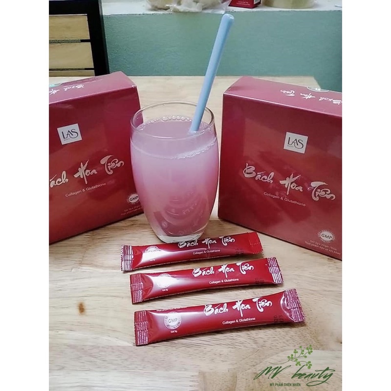 Cốm uống đẹp da Bách Hoa Tiên Las Beauty làm đẹp nội sinh