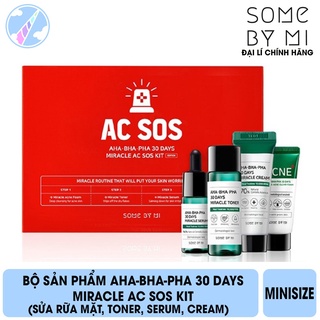 Bộ Sản Phẩm AHA-BHA-PHA 30 Days Miracle AC SOS Kit 4 món