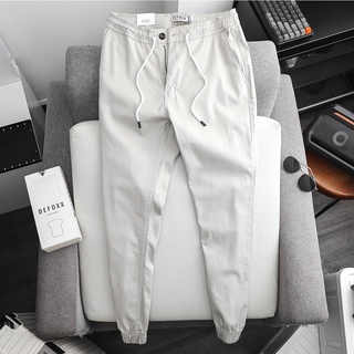 Quần jogger nam, quần jogger kaki nam DEFOXX lưng thun màu xám nhạt 210503 foxxmen