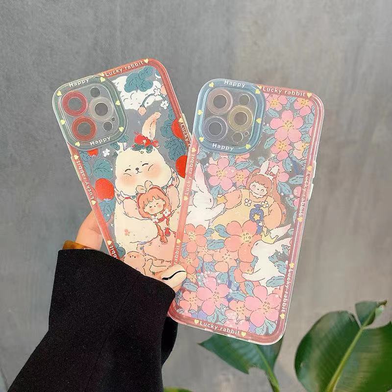 Ốp Điện Thoại Trong Suốt In Hình Thỏ Esther Dễ Thương Cho IPhone 13 Pro Max 12 Pro Max 11 Pro Max XR 6s 7 8 Plus