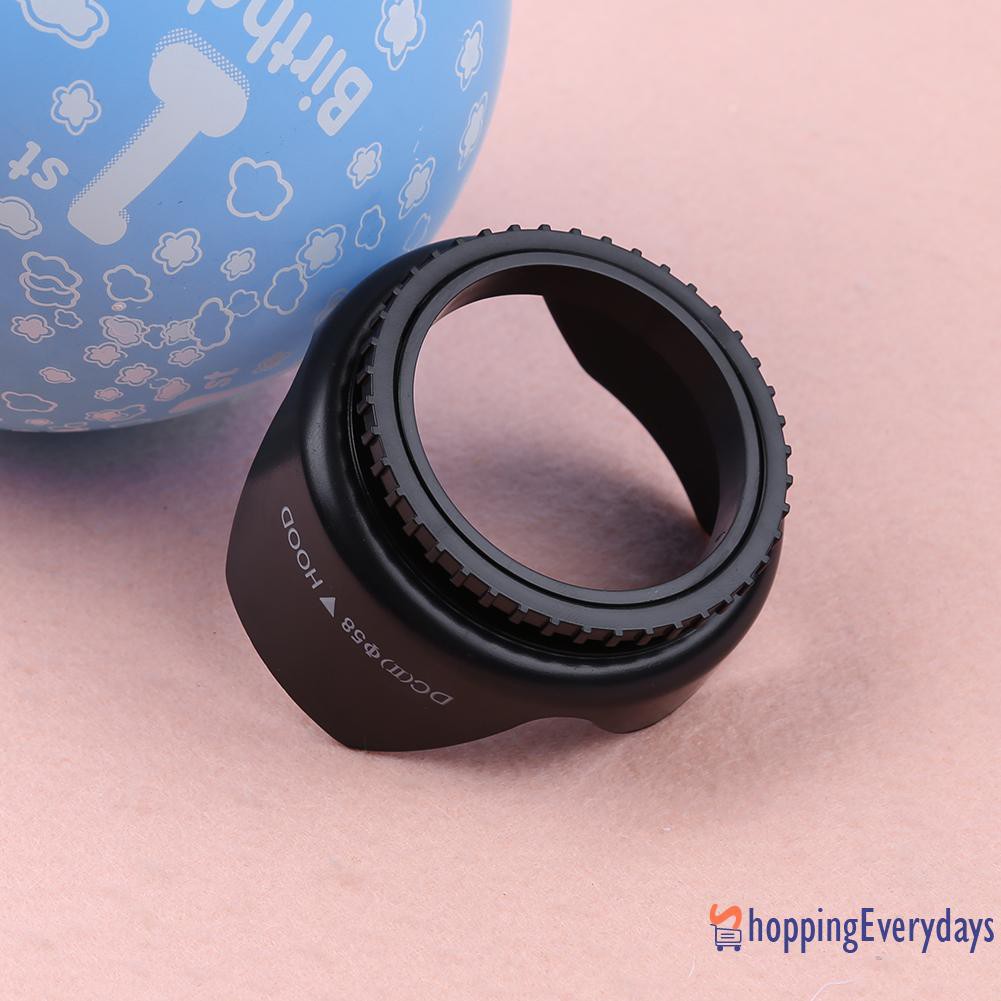 【sv】 Professional Flower Shape Screw Mount Lens Hood for Nikon Cannon Sony