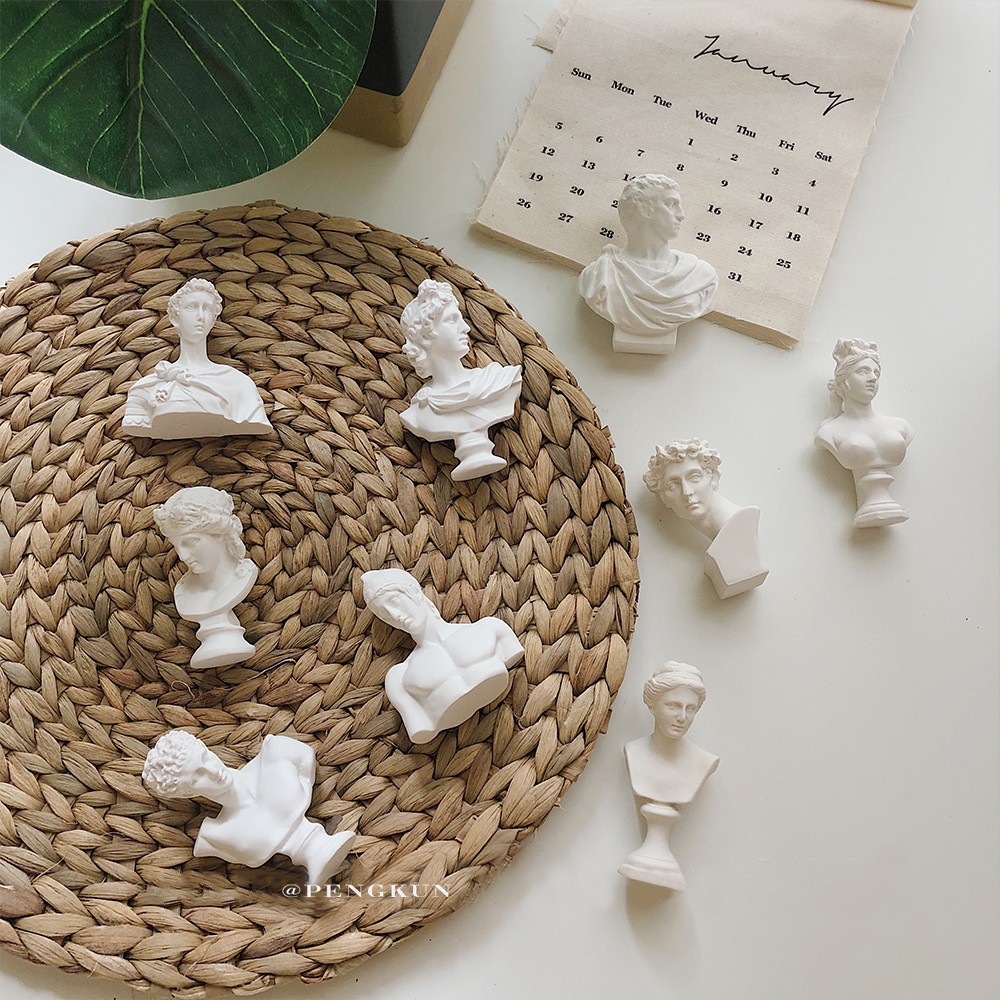 10 đầu tượng bán thân cỡ nhỏ làm đồ trang trí