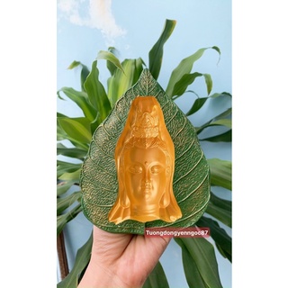 Tượng lá bồ đề 3D phật bà quan âm