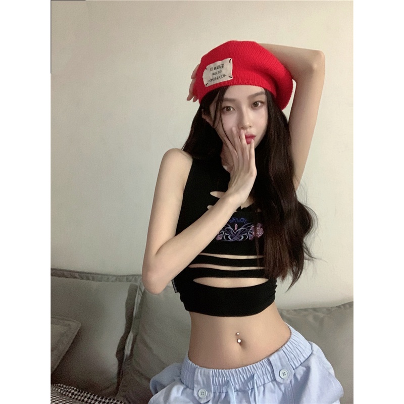 Áo Tank Top Hoạ Tiết In Thiết Kế Hợp Thời Trang