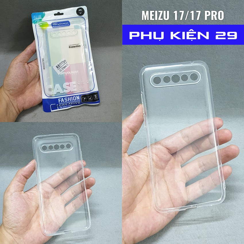 [Meizu 17/17 Pro] Ốp lưng silicon dẻo trong cao cấp Henyou