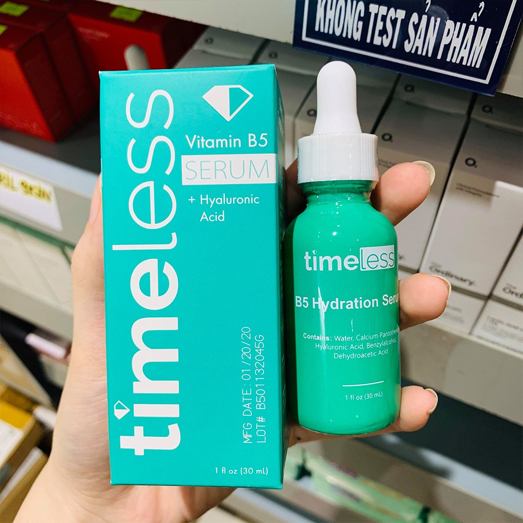 [Mã COS1904 giảm 8% đơn 300K] (Mẫu Mới) Serum Cấp Nước Phục Hồi Da Timeless Vitamin B5 Hyaluronic Acid 30ml | BigBuy360 - bigbuy360.vn