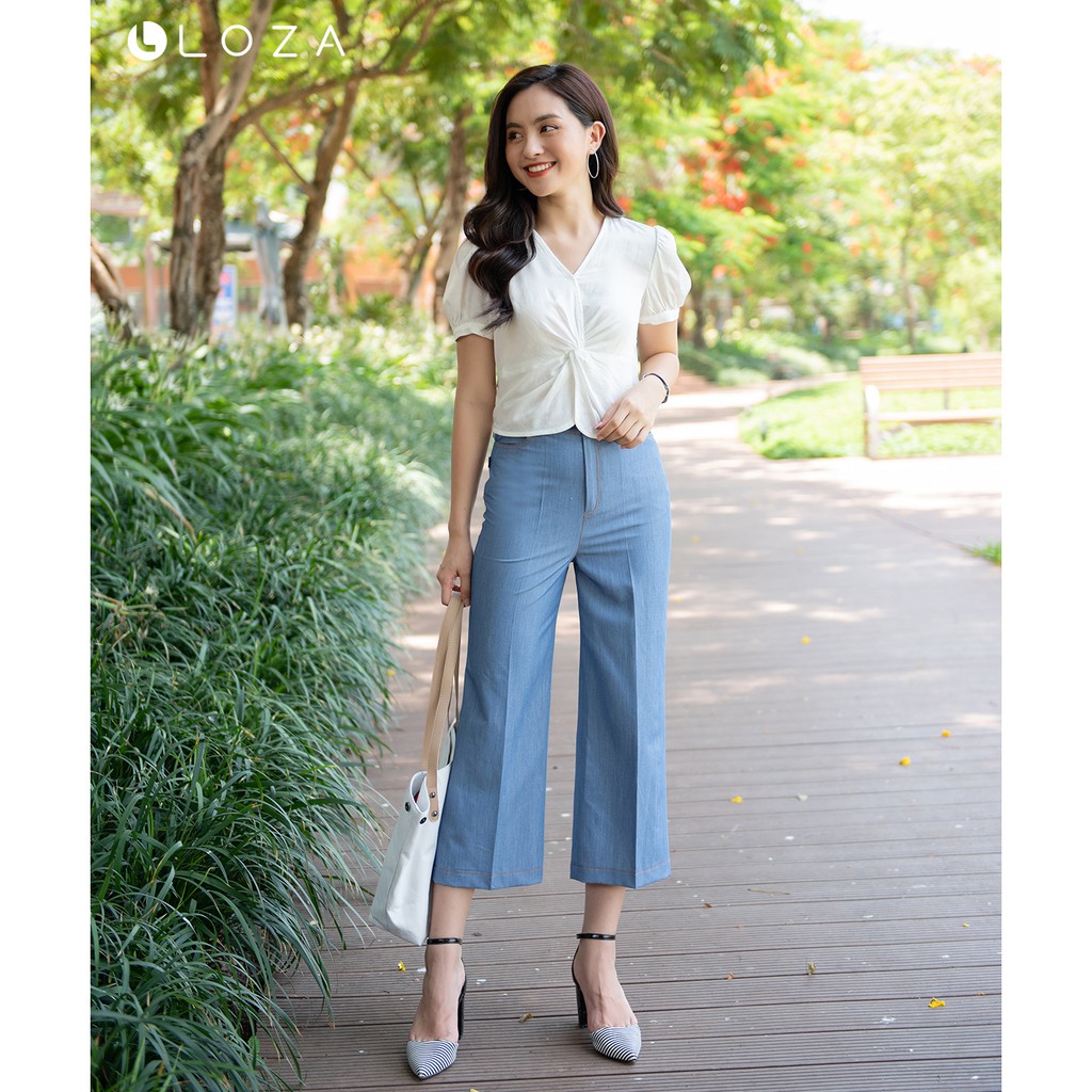 Quần jeans giấy LOZA dáng suông - LQ3098