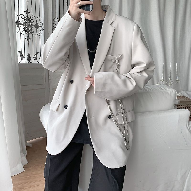 Sẵn Đen,Be S-M (Hàng Đẹp)Ảnh thật 4 hình cuối-HC217.Áo blazer Unisex nam nữ phong cách Harajuku Hàn Quốc | BigBuy360 - bigbuy360.vn
