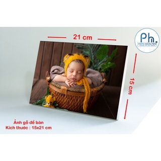 Ảnh gỗ để bàn 15x21