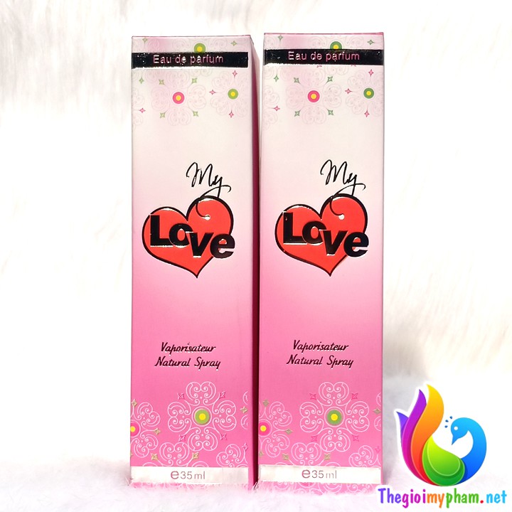 Combo 2 Chai Nước Hoa My Love 35ml - Tặng 7 Gói Sữa Tắm Aqua