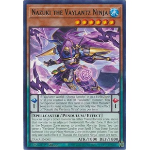 Thẻ Bài Yugioh Nazuki the Vaylantz Ninja - TAMA-EN003 - Rare 1st Edition