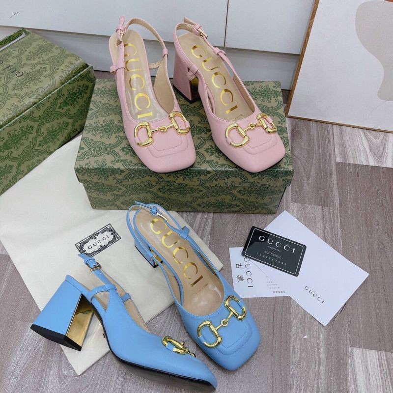 XKM(ẢNH THẬT) Sandal 7p Mũi Vuông Khoá Vàng Da Mềm Êm Hàng Fullbox Xanh Bill Túi Cao Cấp
