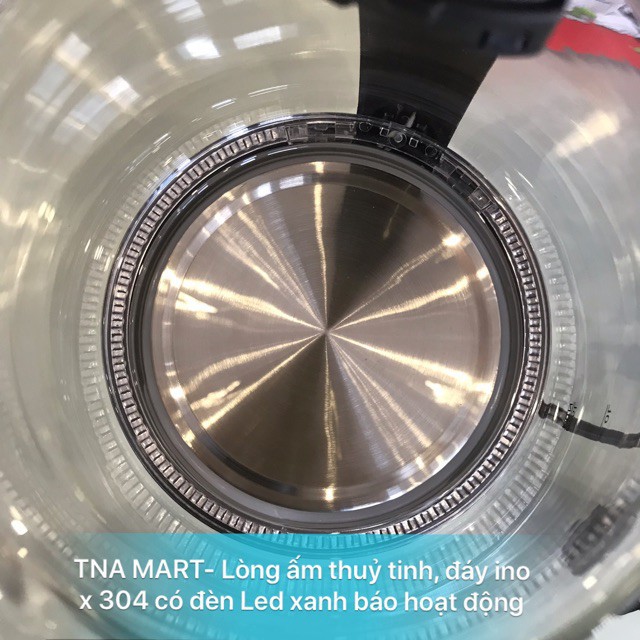 [HÀNG CHÍNH HÃNG] Ấm siêu tốc thuỷ tinh Rapido model 2019 RK1818 1,8L
