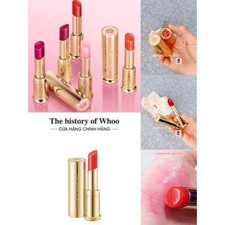 Set son dưỡng môi chống nắng whoo gongjinhyang mi glow lip balm full size 3,3g